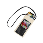 Borsa a tracolla in pelle sintetica con schermo trasparente e uso touch terza vista