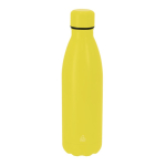 Borraccia termica in acciaio inox riciclato con tappo abbinato 500 ml color giallo prima vista