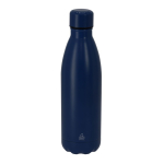 Borraccia termica in acciaio inox riciclato con tappo abbinato 500 ml color blu mare prima vista