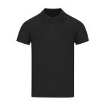 Polo unisex in cotone piqué in vari colori a manica corta 180 g/m² color nero prima vista