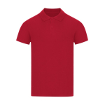 Polo unisex in cotone piqué in vari colori a manica corta 180 g/m² color rosso prima vista