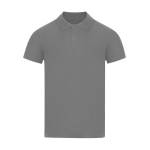 Polo unisex in cotone piqué in vari colori a manica corta 180 g/m² color grigio prima vista
