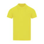 Polo unisex in cotone piqué in vari colori a manica corta 180 g/m² color giallo prima vista