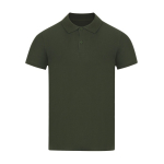 Polo unisex in cotone piqué in vari colori a manica corta 180 g/m² color verde bottiglia prima vista