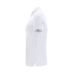 Polo donna a manica corta in cotone piqué bianco, vestibilità femminile 180 g/m² seconda vista