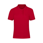 Polo da donna a manica corta 100% cotone piqué in vari colori 180 g/m² color rosso prima vista