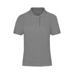 Polo da donna a manica corta 100% cotone piqué in vari colori 180 g/m² color grigio prima vista