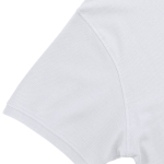 Polo bambino a manica corta in cotone bianco con rinforzo al collo 180 g/m² quinta vista