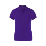 Polo donna sfiancata a manica corta in tessuto tecnico 180 g/m² color viola prima vista