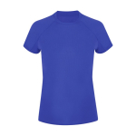 Maglietta tecnica donna manica corta raglan poliestere 135 g/m² color blu prima vista