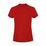 Maglietta tecnica donna manica corta raglan poliestere 135 g/m² color rosso prima vista