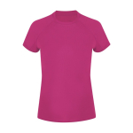 Maglietta tecnica donna manica corta raglan poliestere 135 g/m² color fucsia prima vista