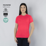Maglietta tecnica donna manica corta raglan poliestere 135 g/m²