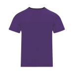 T-shirt tecnica bambino in poliestere a manica corta 135 g/m² color viola prima vista