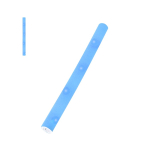 Barra in schiuma con luci fisse e intermittenti e pile a bottone