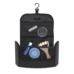 Necessaire da viaggio in similpelle con gancio di fissaggio seconda vista