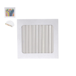 Matite in legno bianche in confezione da 12 per incisione digitale