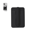 Portacarte in silicone con supporto per cellulare e alette pieghevoli