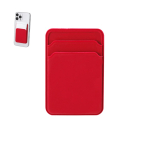 Portacarte magnetico in silicone per smartphone con doppio scomparto