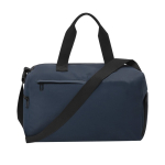 Borsa da viaggio in pelle sintetica con scomparto per scarpe color blu mare prima vista