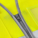Gilet riflettente in poliestere ad alta visibilità bicolore quinta vista