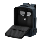 Zaino espandibile in pelle sintetica per laptop con porta USB 15” sesta vista