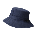 Cappello bucket in nylon morbido con regolazione a cordino per varie taglie color blu mare prima vista