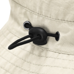 Cappello bucket in nylon morbido con regolazione a cordino per varie taglie terza vista