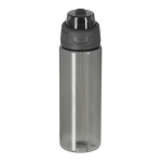 Borraccia traslucida da 750 ml con doppio sistema di bevuta e manico pieghevole color nero prima vista