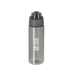 Borraccia traslucida da 750 ml con doppio sistema di bevuta e manico pieghevole vista area di stampa