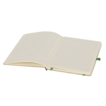 Taccuino A5 con copertina rigida in cartone riciclato, pagine a righe terza vista