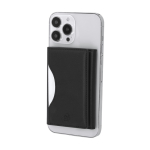 Porta carte in pelle sintetica riciclata con fissaggio e chiusura magnetica seconda vista