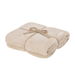 Coperta in poliestere con motivo a rombi per divano 240 g/m² color naturale prima vista