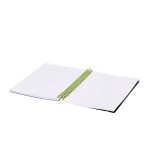 Quaderno ad anelli A5 con chiusura elastica a colori, pagine a righe terza vista