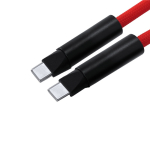 Lanyard porta smartphone in poliestere RPET con cavo di ricarica integrato quarta vista