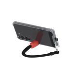 Braccialetto porta-telefono regolabile con moschettone in metallo e supporto seconda vista