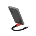 Braccialetto porta-telefono regolabile con moschettone in metallo e supporto terza vista