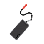 Braccialetto porta-telefono regolabile con moschettone in metallo e supporto quarta vista