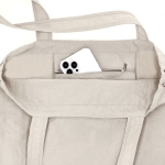 Borsa a spalla in nylon con chiusura a cordoncino regolabile 135g/m² ottava vista