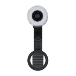 Anello luminoso con ventola in plastica ABS con supporto per cellulare 500mAh color nero prima vista