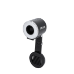 Anello luminoso con ventola in plastica ABS con supporto per cellulare 500mAh vista area di stampa