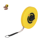 Nastro metrico con manovella e scala in cm e pollici 15 m