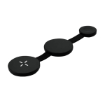 Caricatore wireless magnetico e pieghevole 3 in 1 con USB-C 15W color nero prima vista