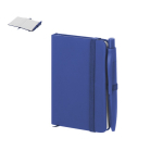 Blocco note A7 con copertina sintetica e penna abbinata