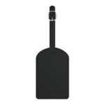 Identificatore per valigie in pelle sintetica con fibbia regolabile color nero prima vista