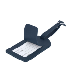 Identificatore per valigie in pelle sintetica con fibbia regolabile terza vista