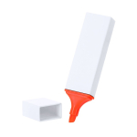 Evidenziatore fluorescente con custodia bianca e inchiostro multicolore seconda vista