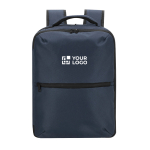 Zaino da viaggio con pompa per il vuoto integrata e fascia per trolley vista area di stampa