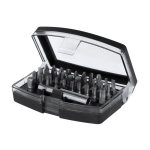 Set di utensili con custodia in plastica e punte magnetiche