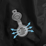 Zaino in nylon sottovuoto estensibile con pompa integrata nona vista